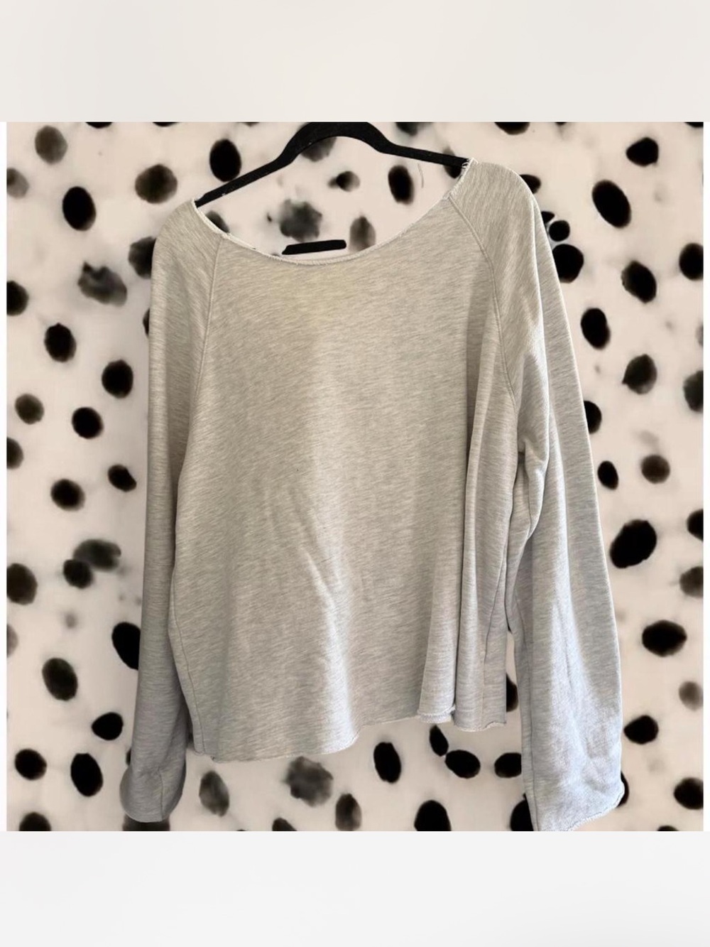 Joah Brown Light Gray Relaxed Crewneck Sweatshirt